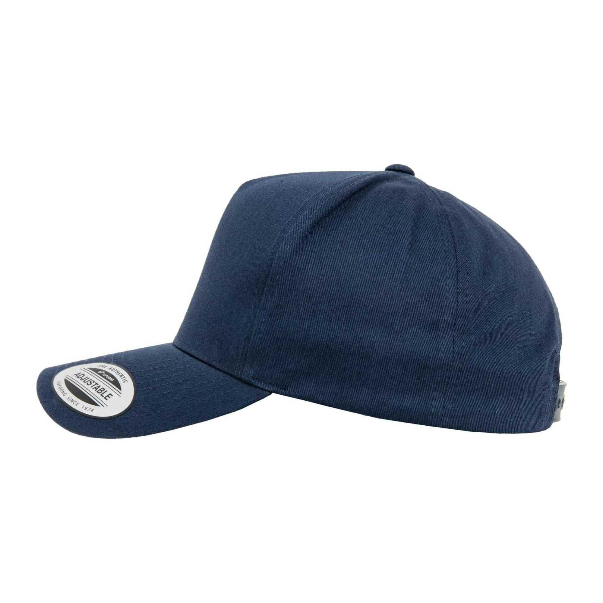 Cappellino Da Baseball 5 Pannelli Flexfit Classic Blu Navy 3/4