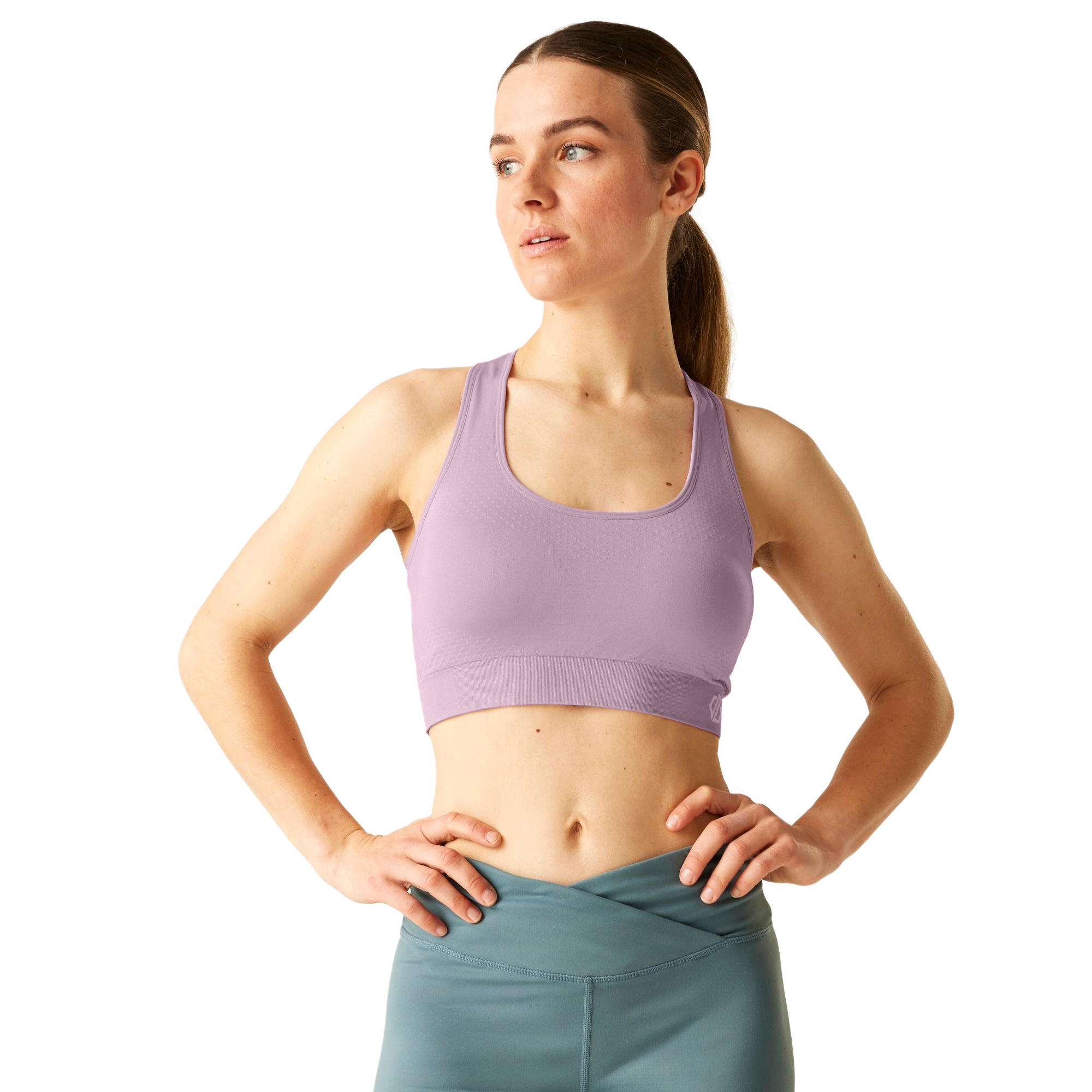 Brassière De Sport DONT SWEAT IT Femme (Mauve) 4/5