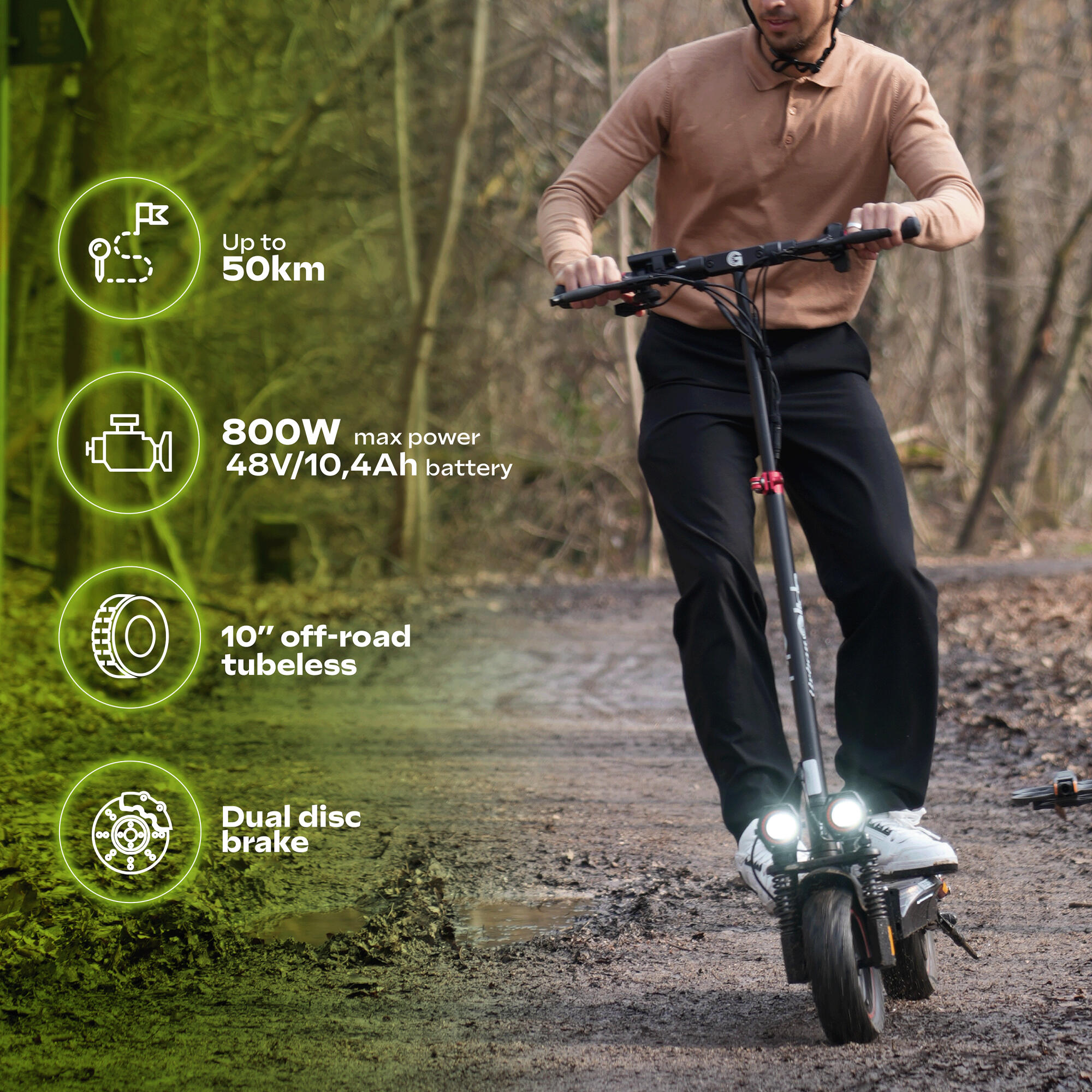Trottinette Électrique Adulte ECROSS – 1300W - Jusqu'a 60 km 2/7