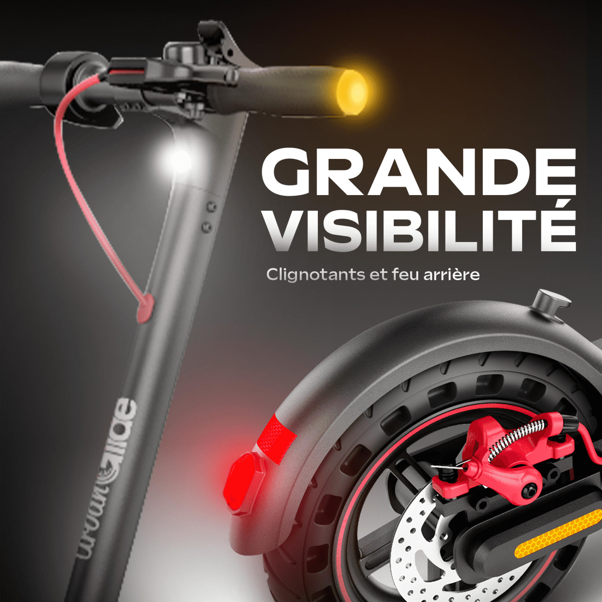 UrbanGlide 100 PRO 2 Scooter Elétrica  350W 10, 30 km, dobrável e confortável 4/7