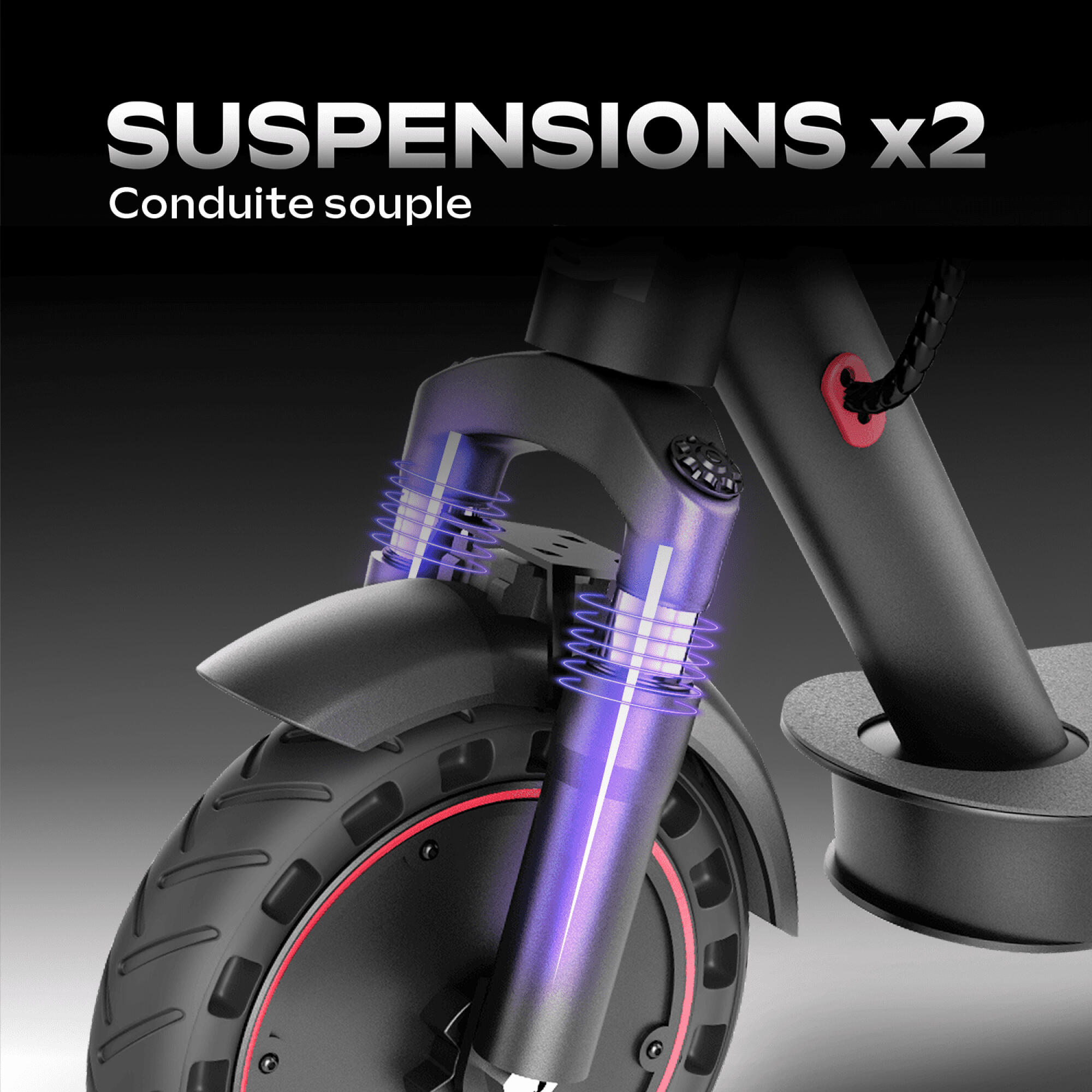 UrbanGlide 100 PRO 2 Scooter Elétrica  350W 10, 30 km, dobrável e confortável 6/7