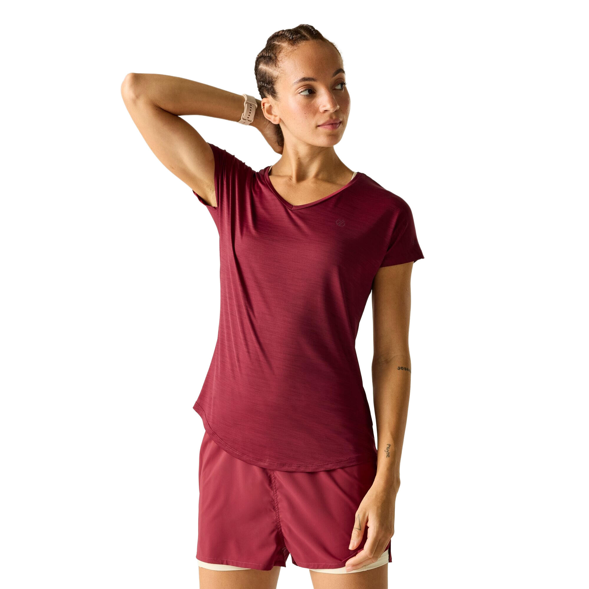 Tshirt Sport VIGILANT Femme (Rouge Sang) 4/5