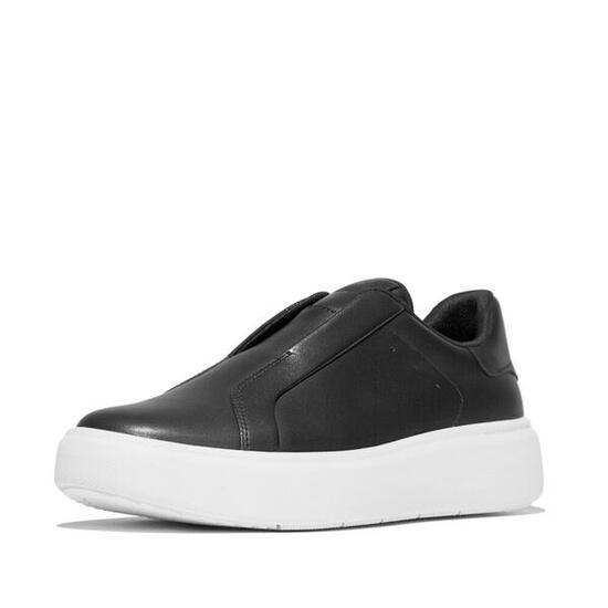 FITFLOP FitFlop Rtg Leather Laceless Sneakers ZWART 42