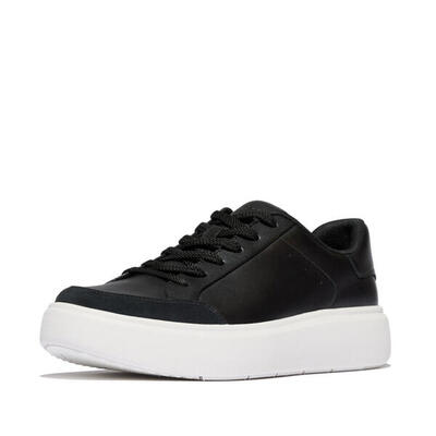 Fitflop fitflop rtg leather/suede sneakers zwart 43