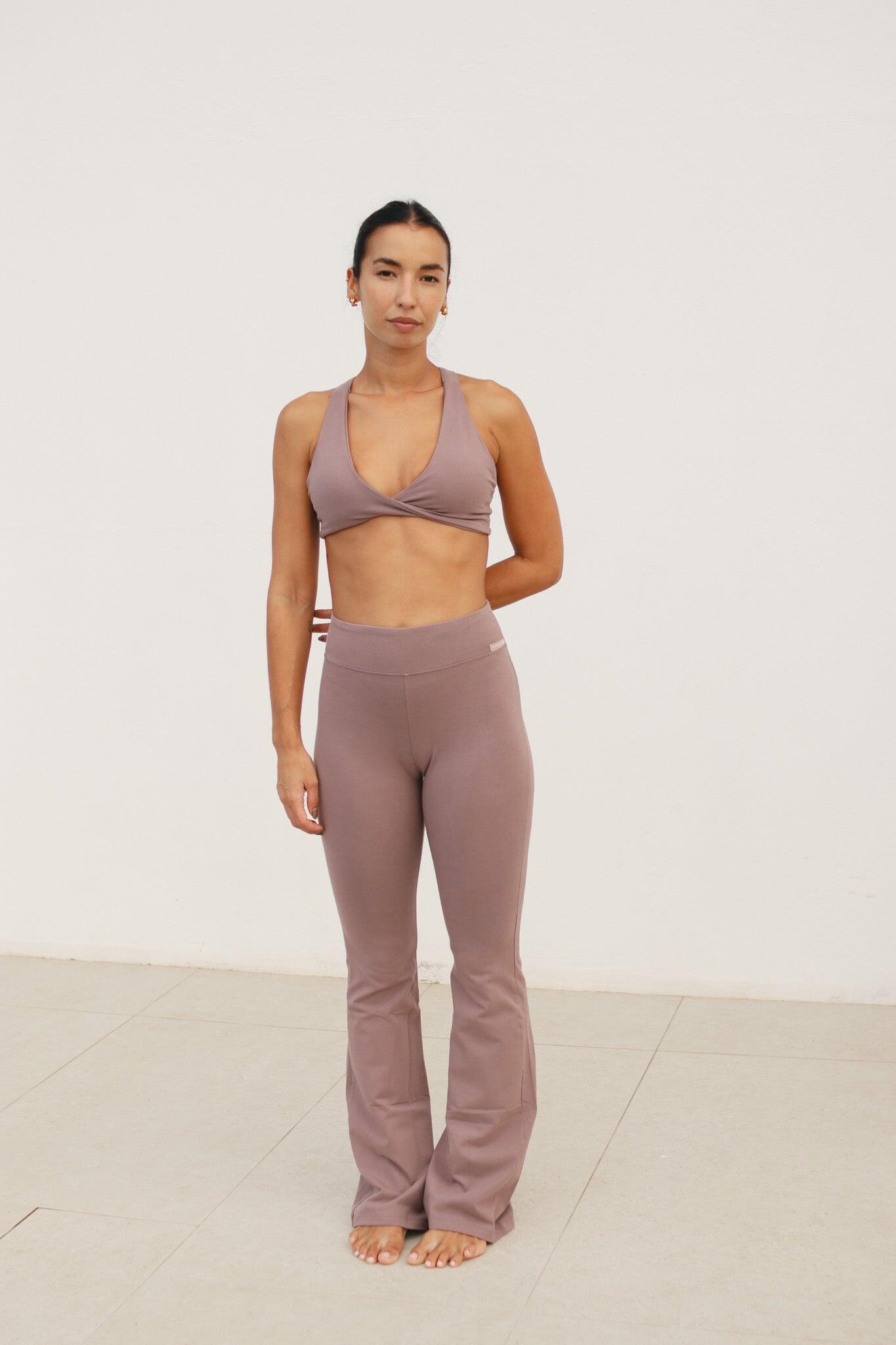 Legging campana algodón - Malva 2/5