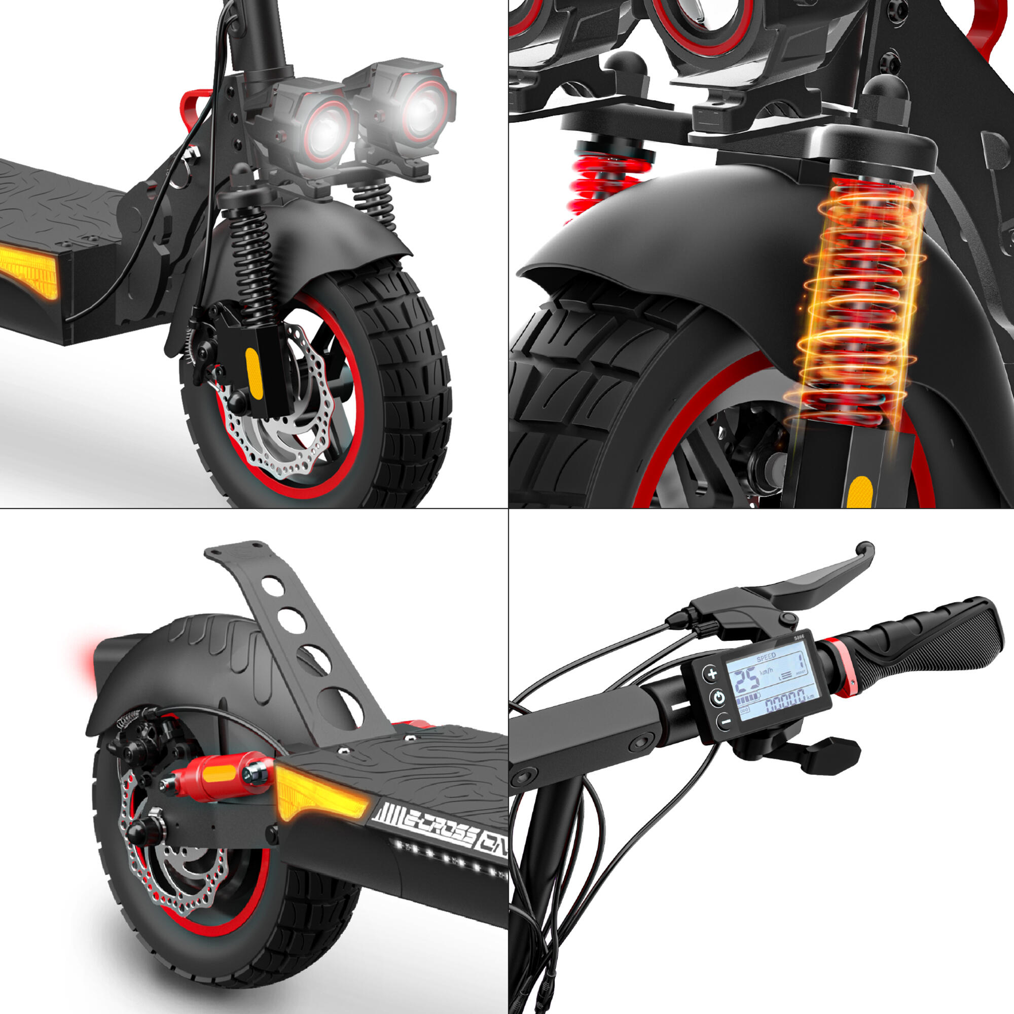 Trottinette Électrique Adulte ECROSS – 1300W - Jusqu'a 60 km 6/7