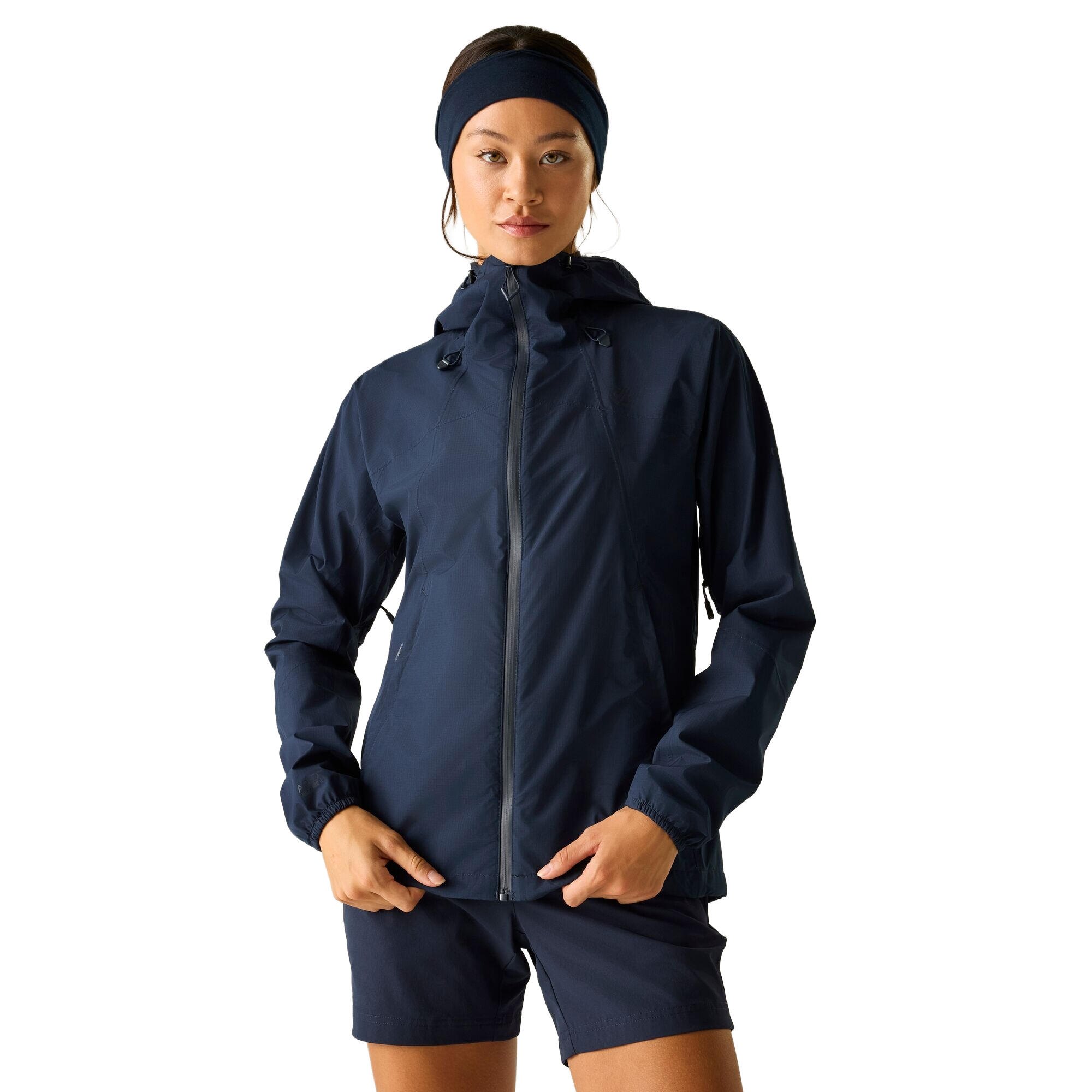 Veste Imperméable À Capuche BREATHE EASY Femme (Bleu Marine) 4/5
