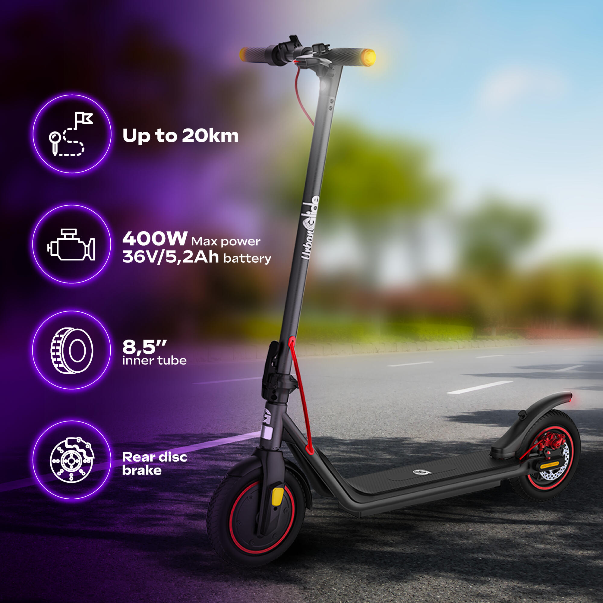 Trottinette Électrique Adulte 85 Lite – 1100W - Jusqu'a 20 km 2/7