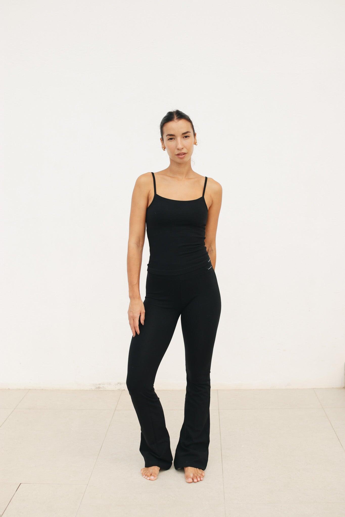 Legging campana algodón - Negro 2/5