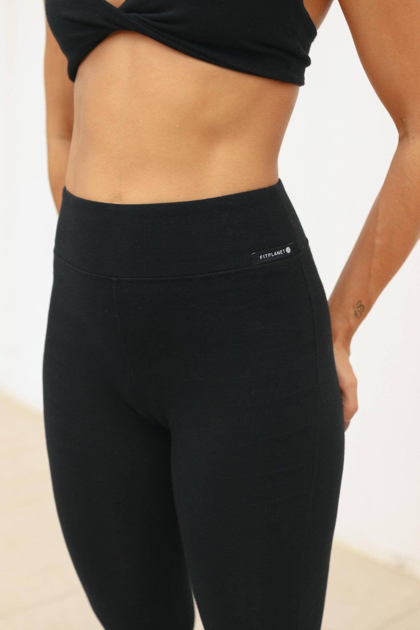 Legging campana algodón - Negro 4/5
