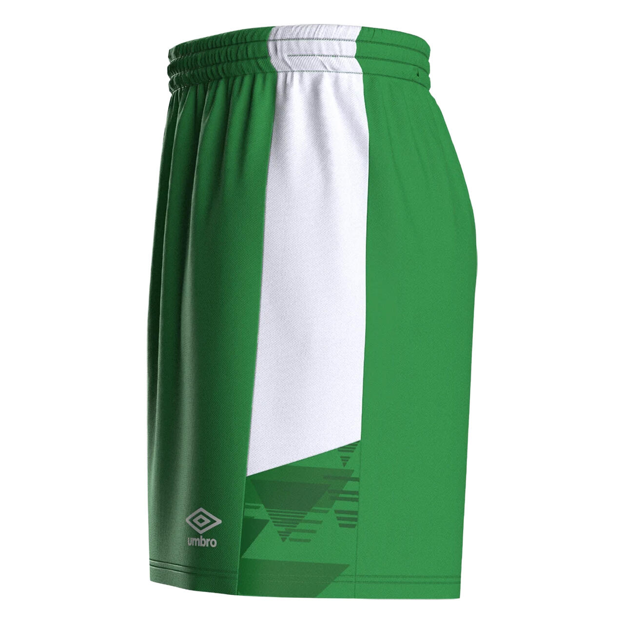 Childrens/Kids Vier Shorts (Emerald/White) 3/4