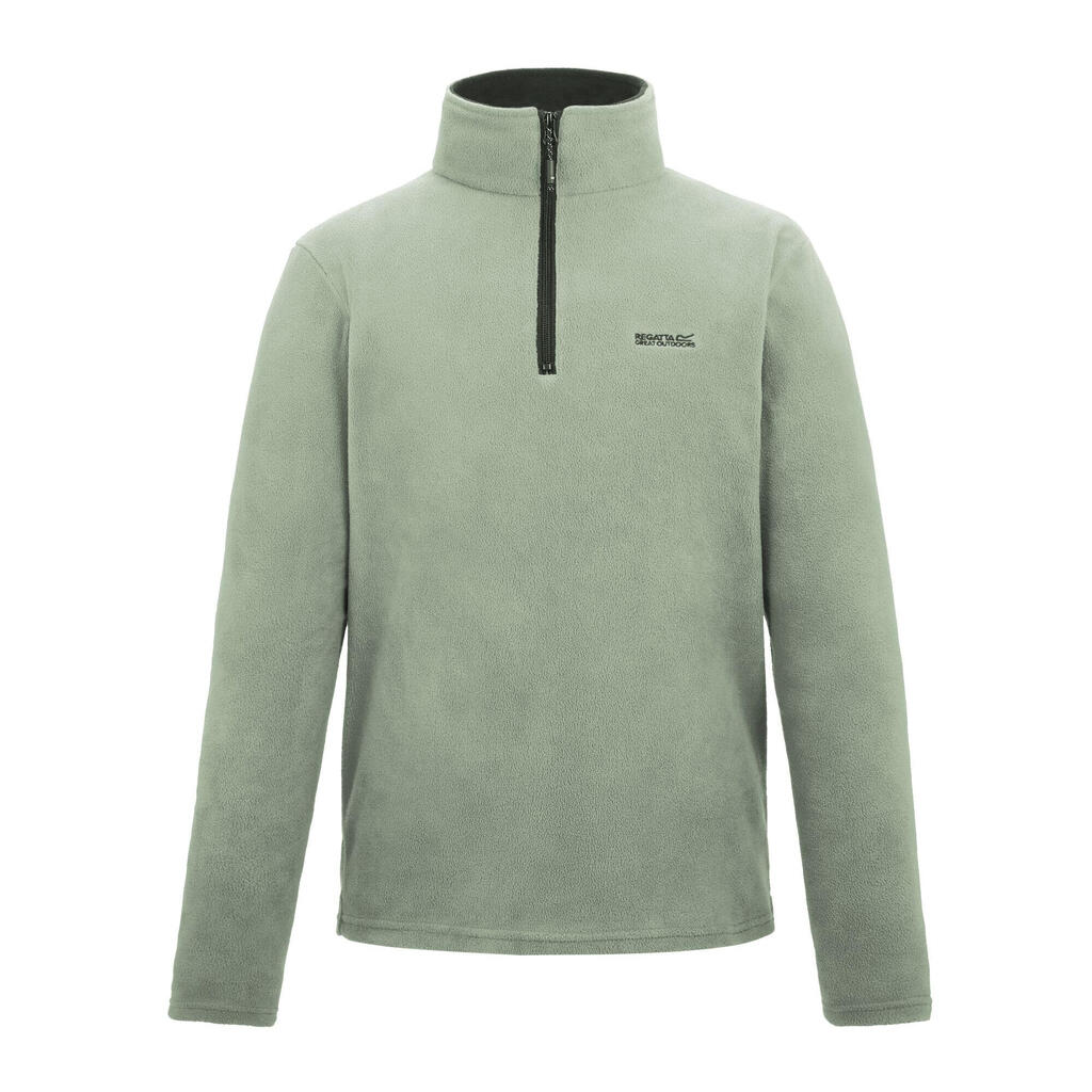 Great Outdoors Mens Thompson Half Zip Fleece Top (Light Sage)