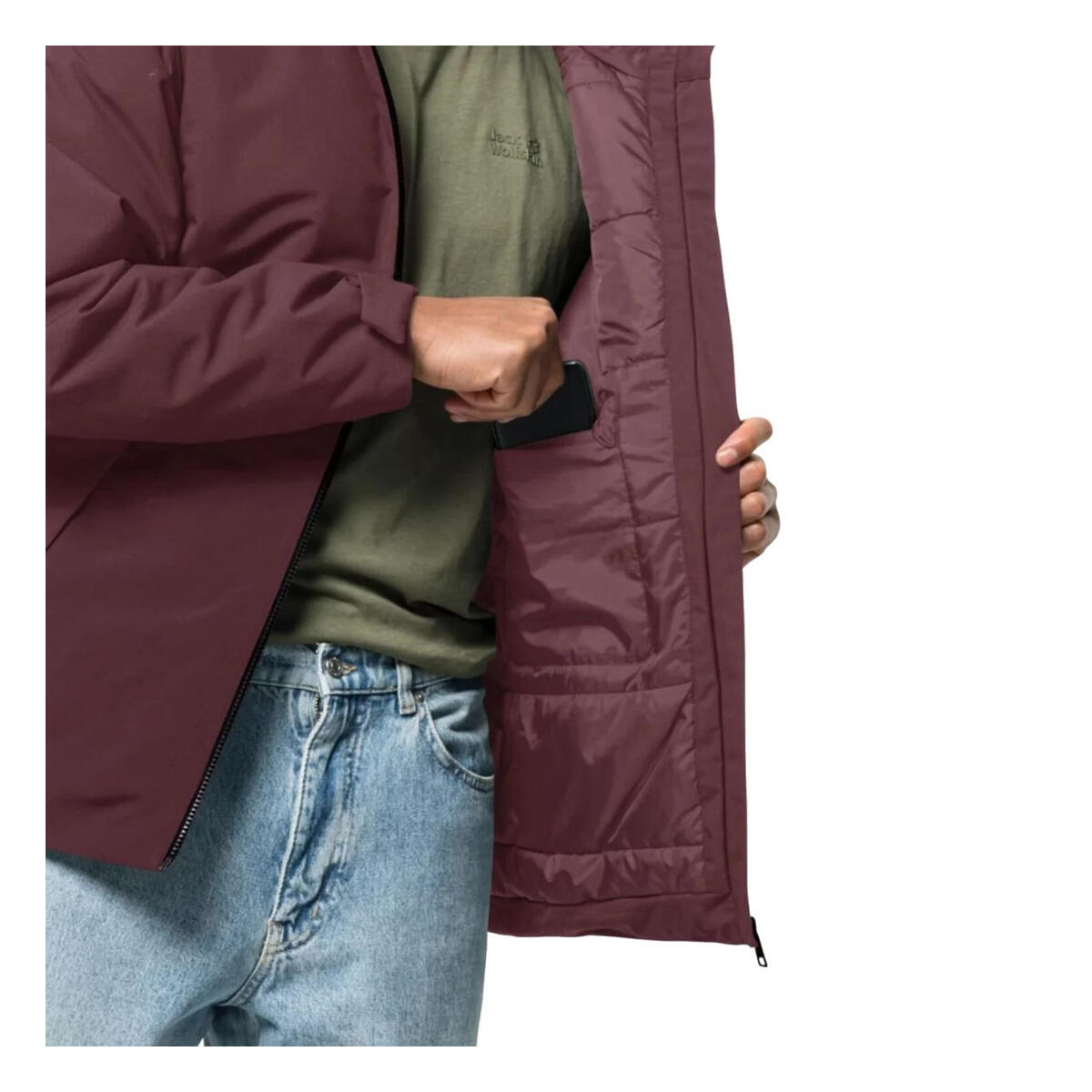 Giacca Uomo Jack Wolfskin Tempelhof Rosso 4/4