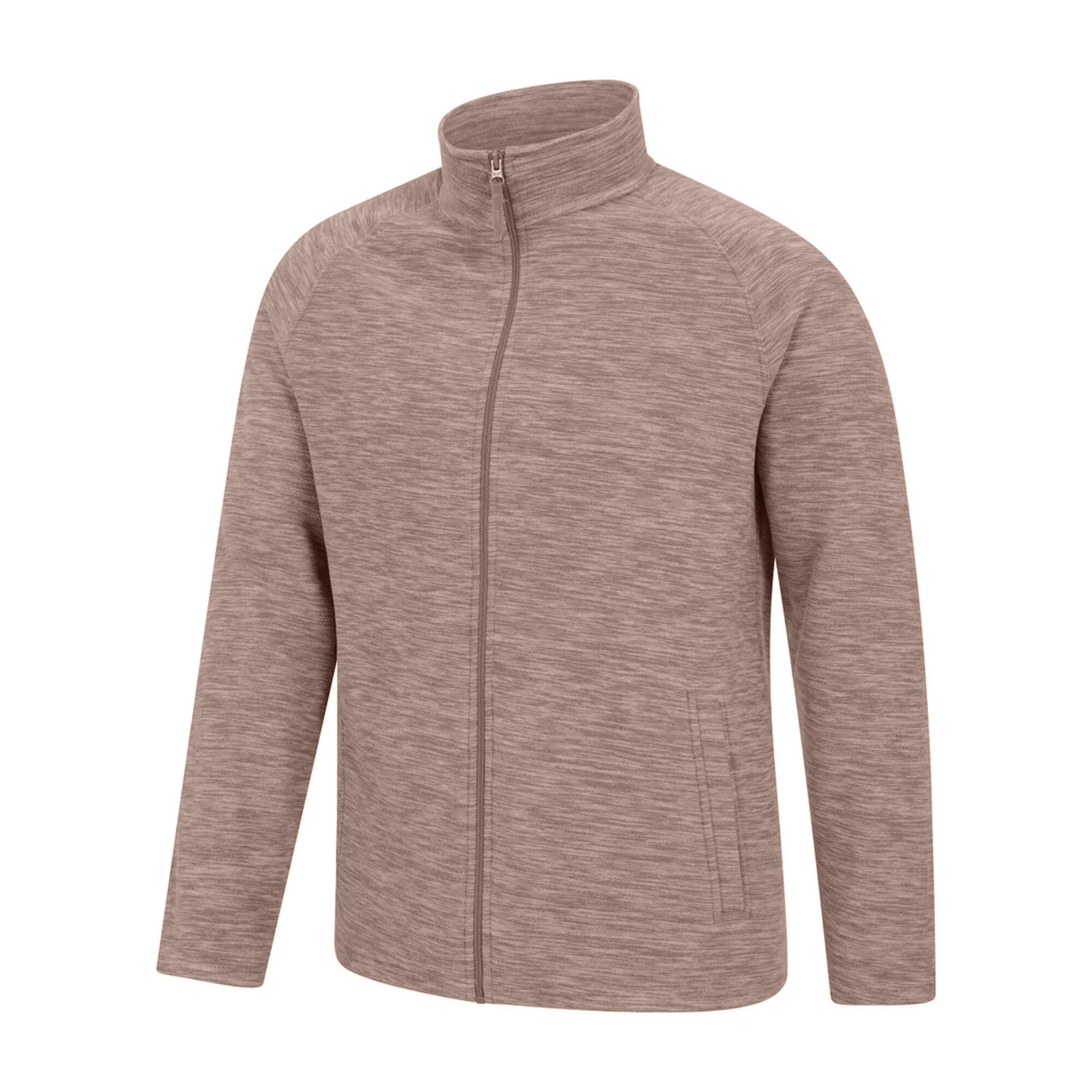 "Snowdon II" Fleecejacke Durchgehender Reißverschluss für Herren Hellbraun 4/4
