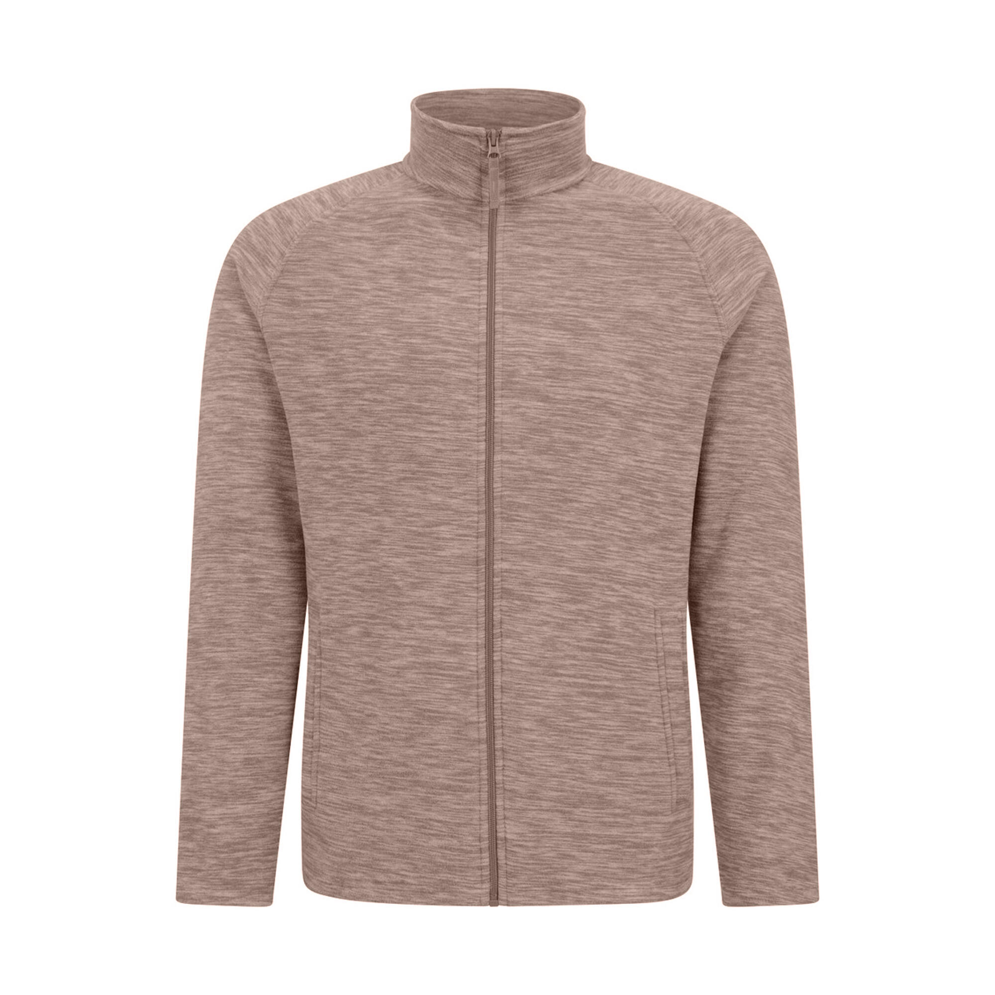 "Snowdon II" Fleecejacke Durchgehender Reißverschluss für Herren Hellbraun 2/4