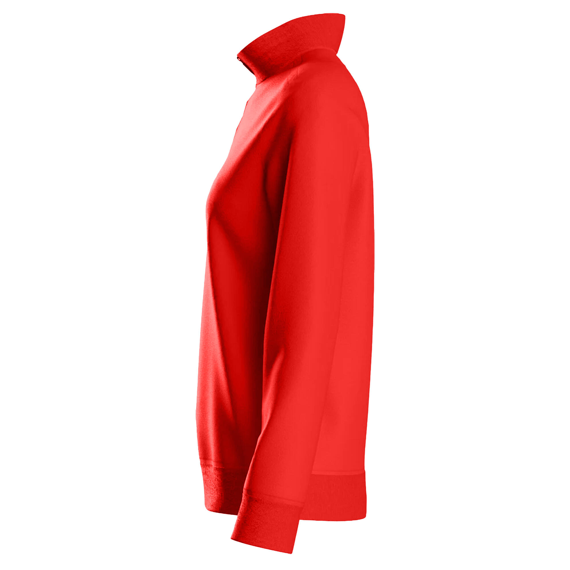 Womens/Ladies Club Essential Half Zip Sweatshirt (Vermillion) 3/4