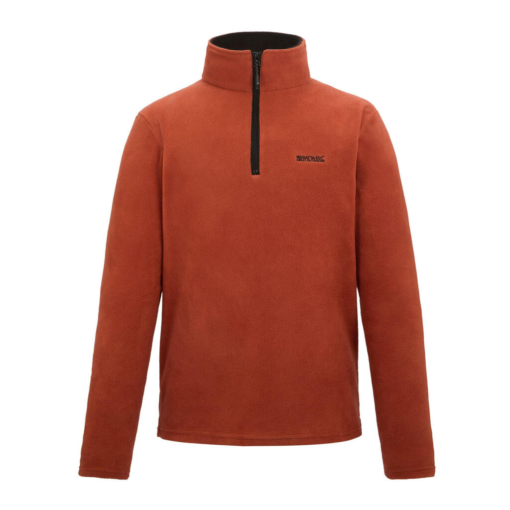 Great Outdoors Mens Thompson Half Zip Fleece Top (Brick)