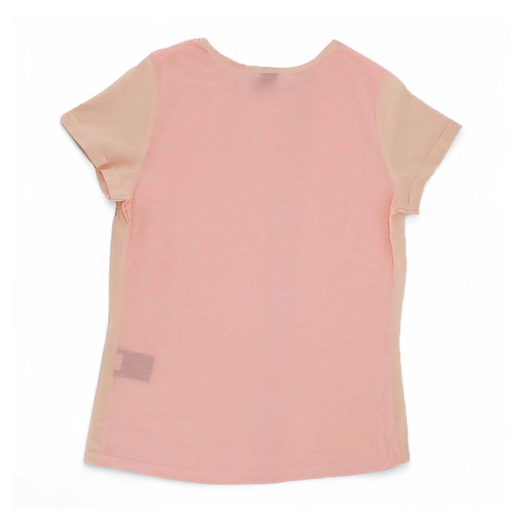 Bluse Damen Shirt Woven Bluse Materialmix in Lila 3/3