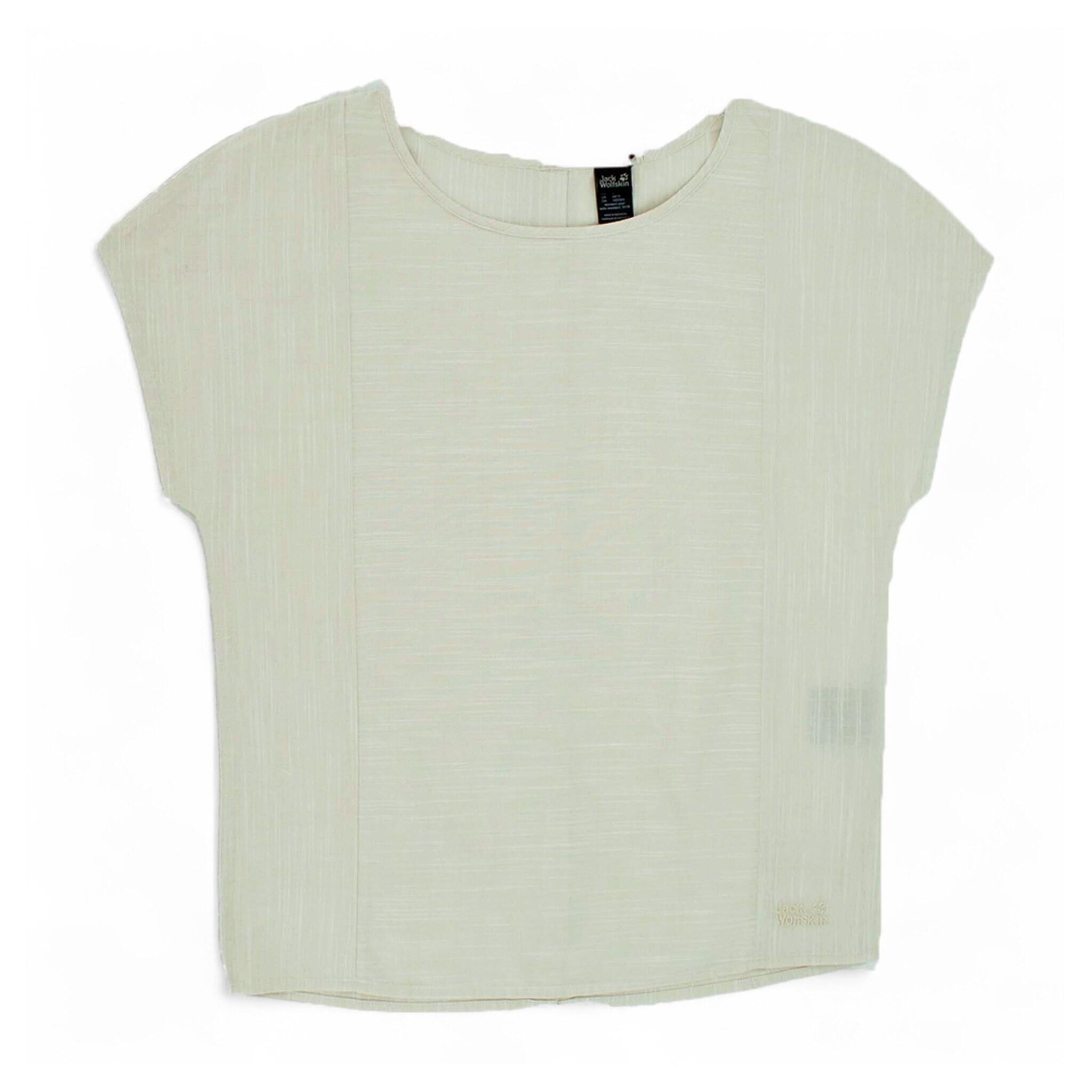 Bluse Shirt Linen Look Top Damen kurzarm Bluse in Grau 2/3