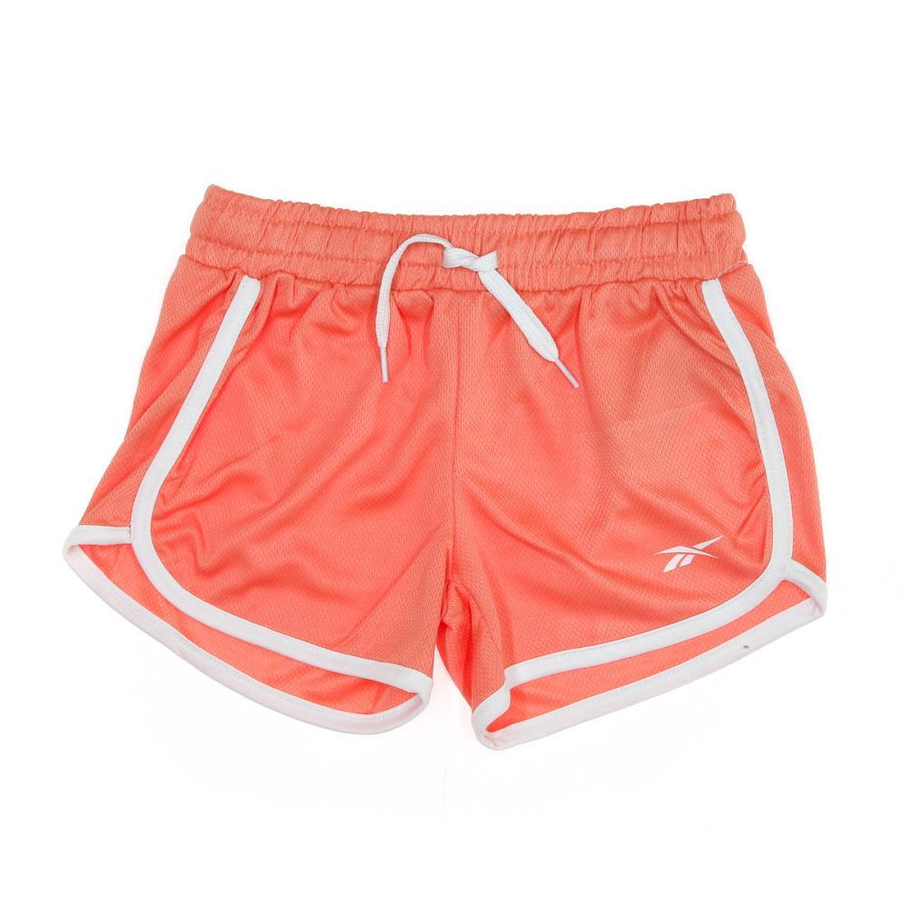 Pantalones Cortos Deportivos Reebok de Malla Coral para Niños 1/2
