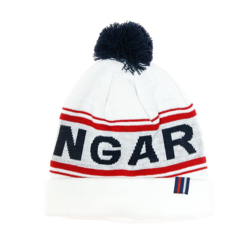 Men's Hungaria White Pompom Beanie