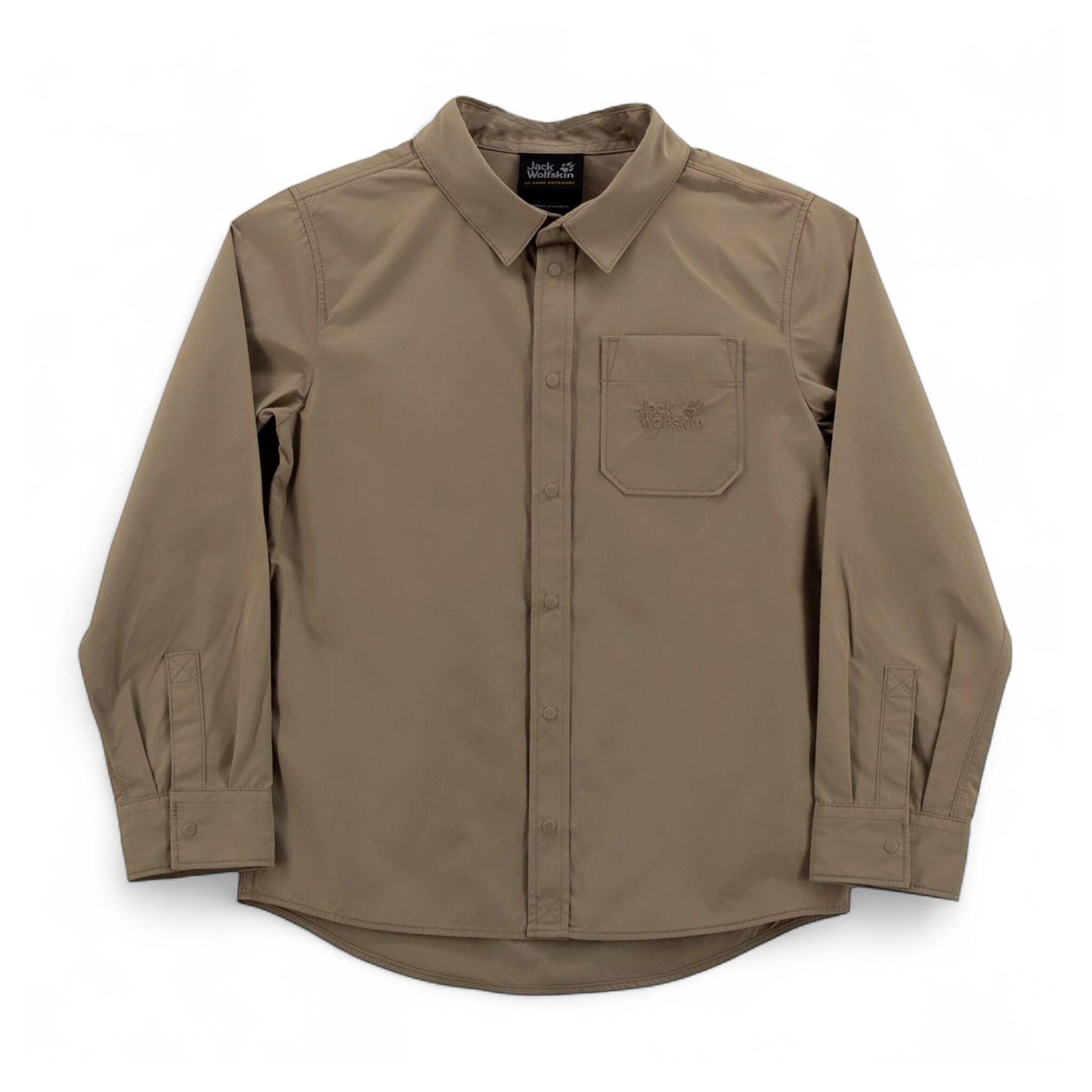 Langarmshirt Lakeside Shirt Kids Hemd Kinder Moskito Longsleeve Shirt in Braun 2/3