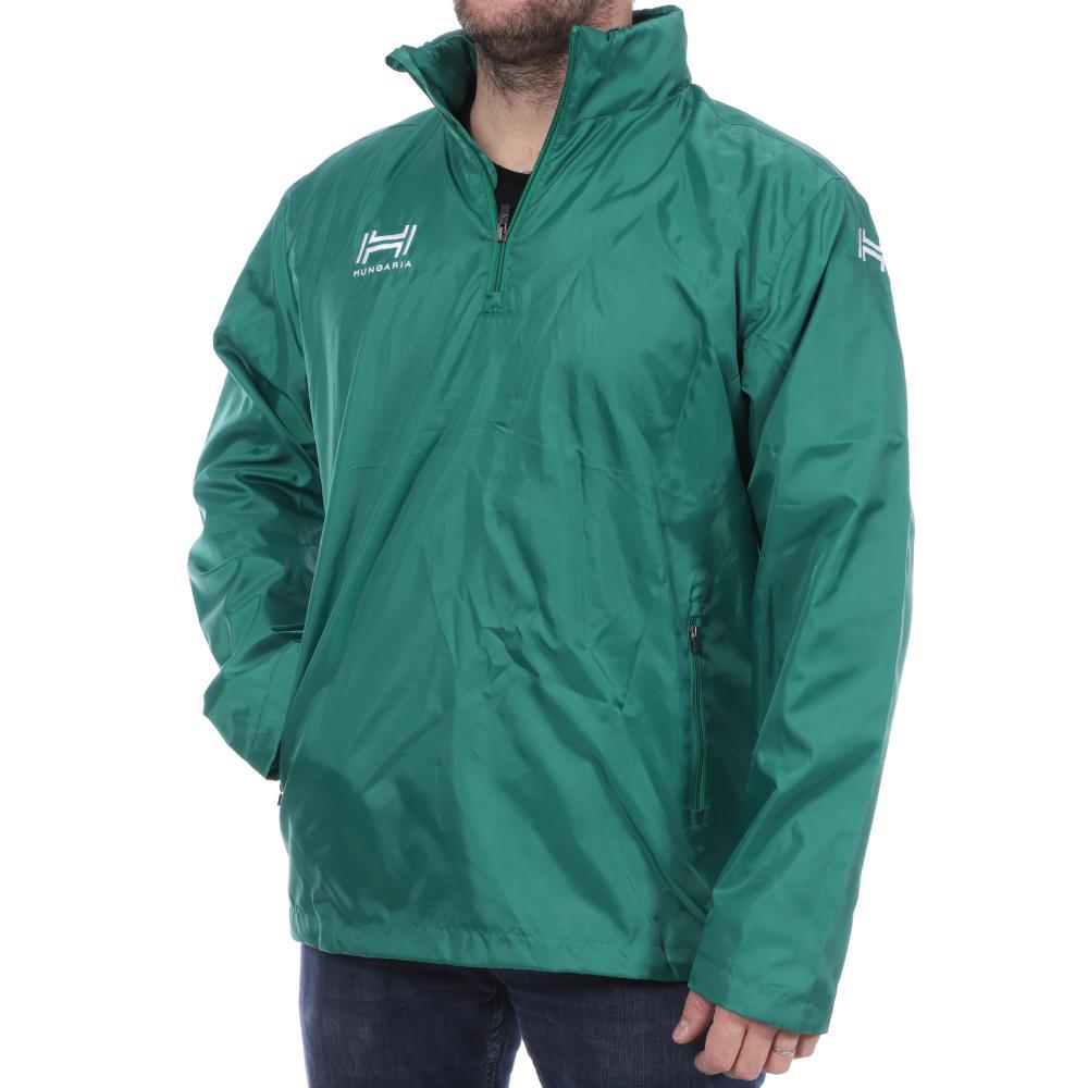 Men's Hungaria Training Premium 15 Green 1/4 Zip Windbreaker