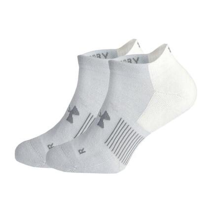 X1 Paire de Chaussettes Gris/Blanc Homme Under Armour Armourdry Run
