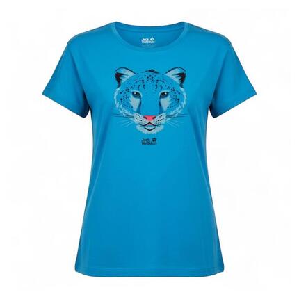 Langarmshirt Leopard Tee Girls Kinder T-Shirt Baumwolle Mädchen in Blau