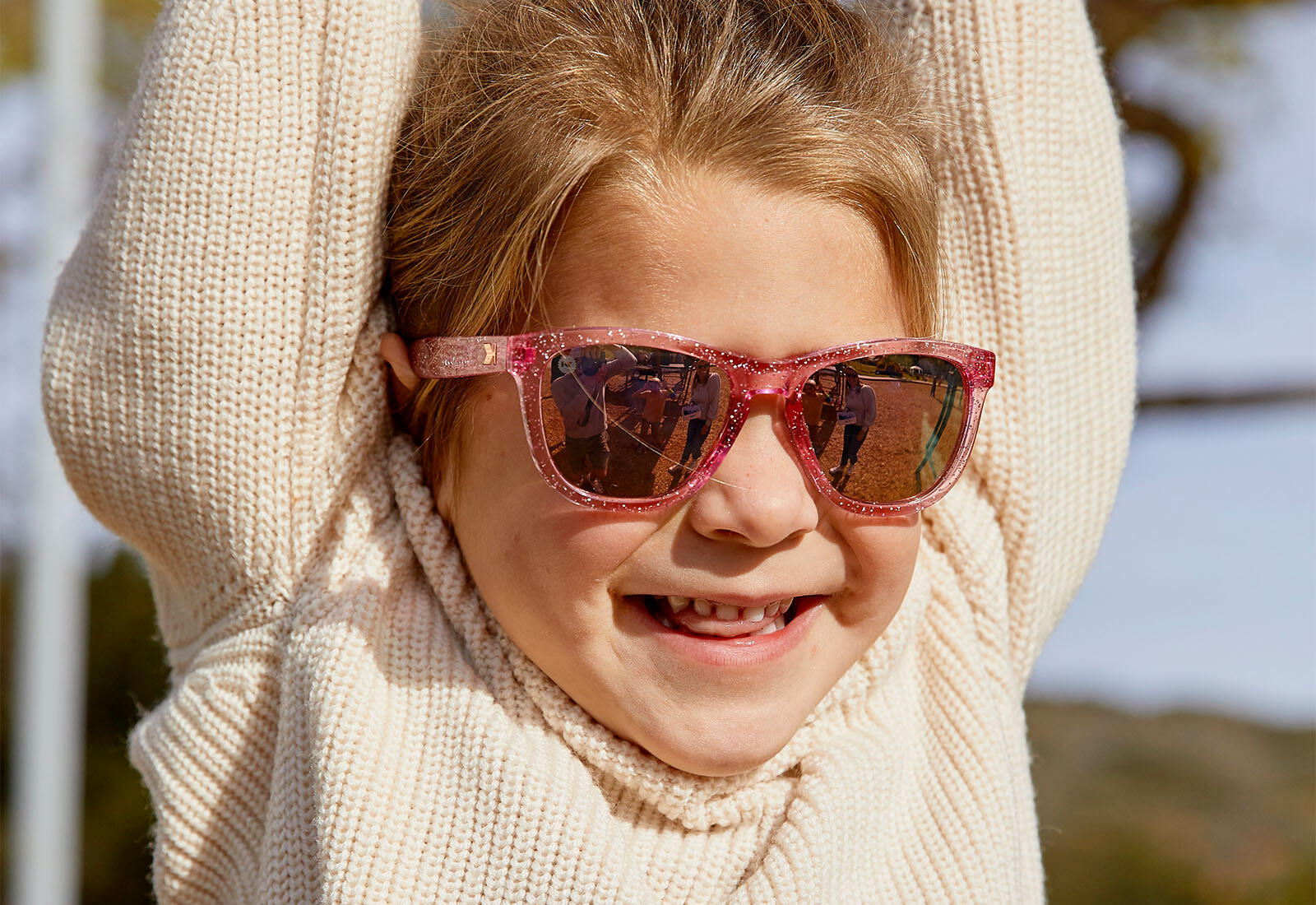 Occhiali da sole per bambini - Categoria 3 Polarizzati - Pink Sparkle 5/5