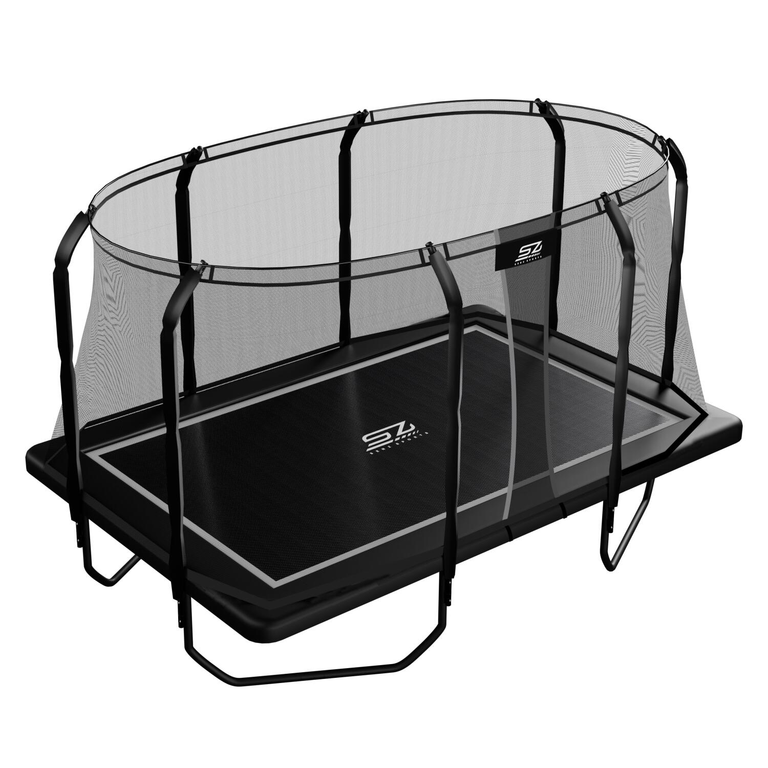 Série J7000 Premium Plus – Trampoline – Rectangulaire – 244 x 366 cm 2/7