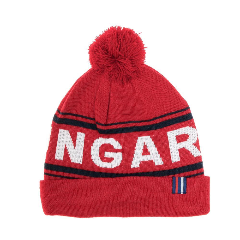 Men's Hungaria Red Bobble Hat