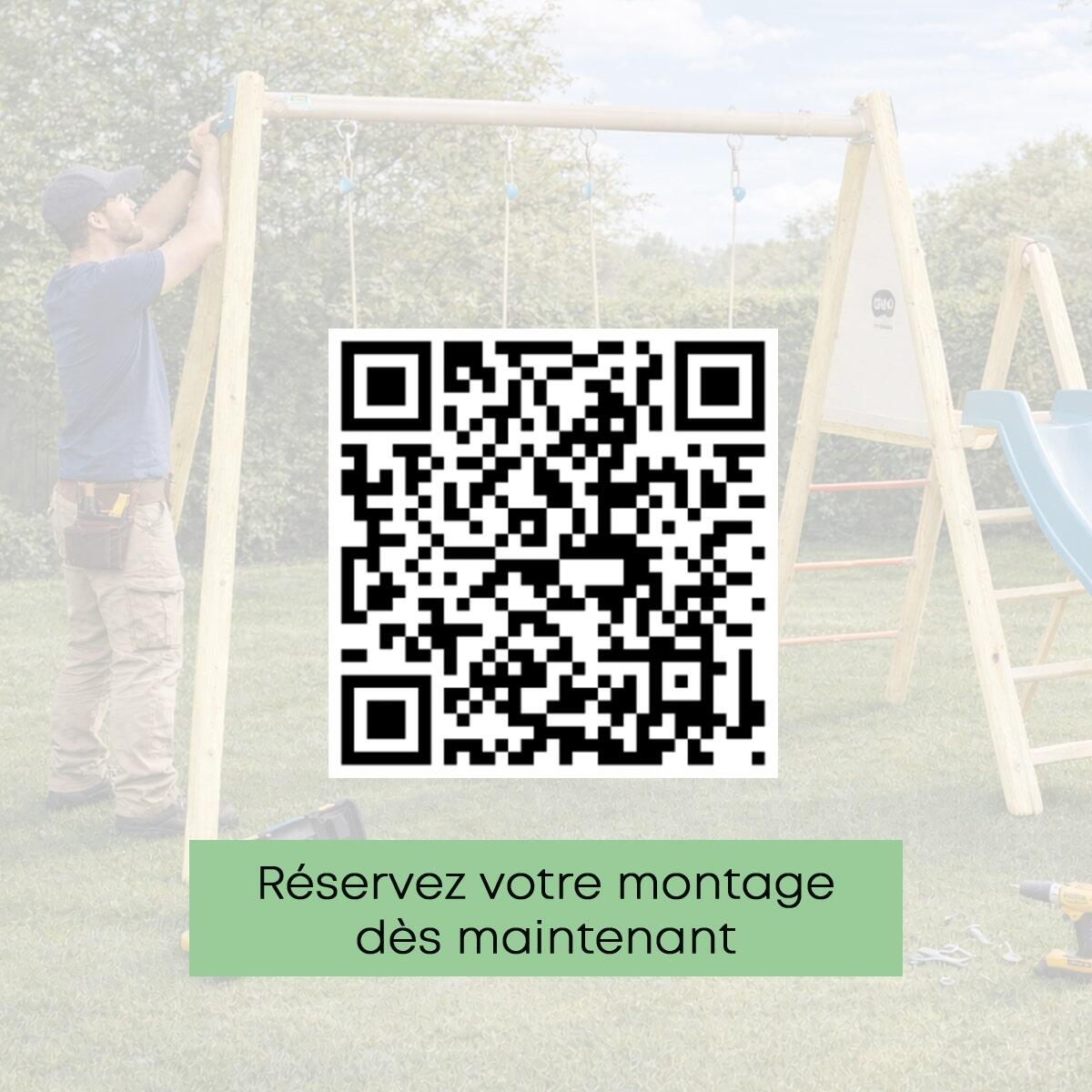 Balançoire toboggan, face à face et nacelle - Techwood MARCY - Trigano 5/7