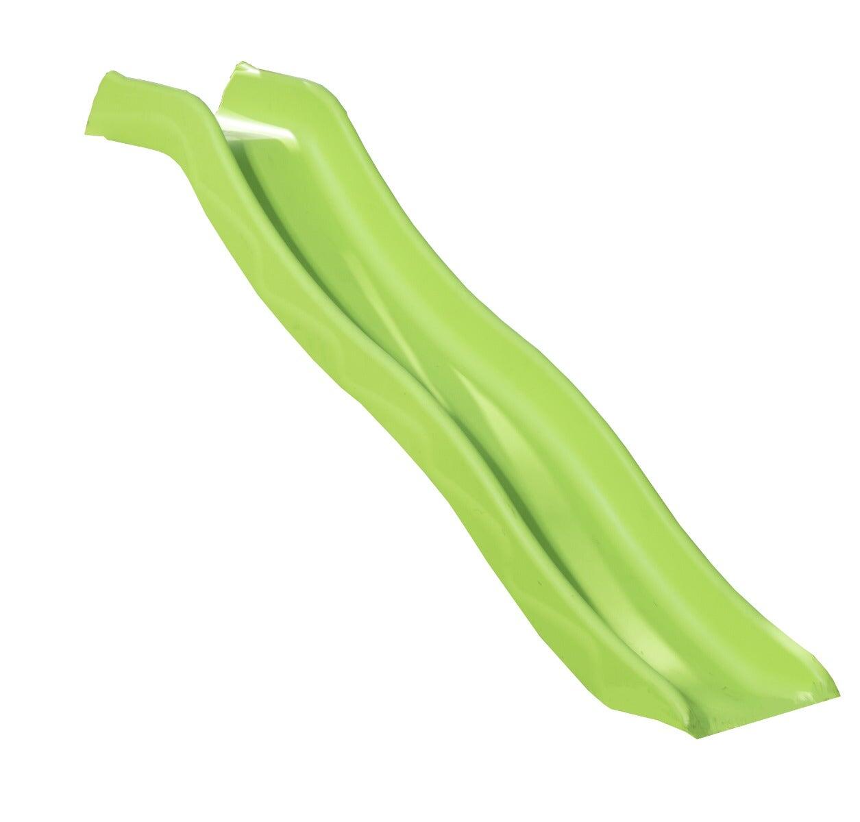 Portique bois avec 2 balançoires + 1 plateforme avec toboggan + 1 siège face à 7/7