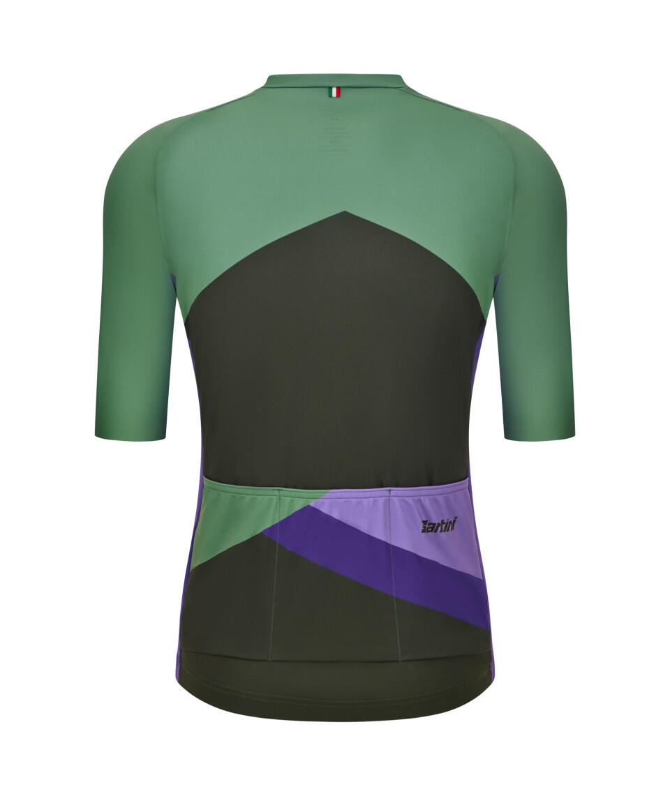 Climb – Maillot Manches Courtes Homme vert sauge Velò 2/4