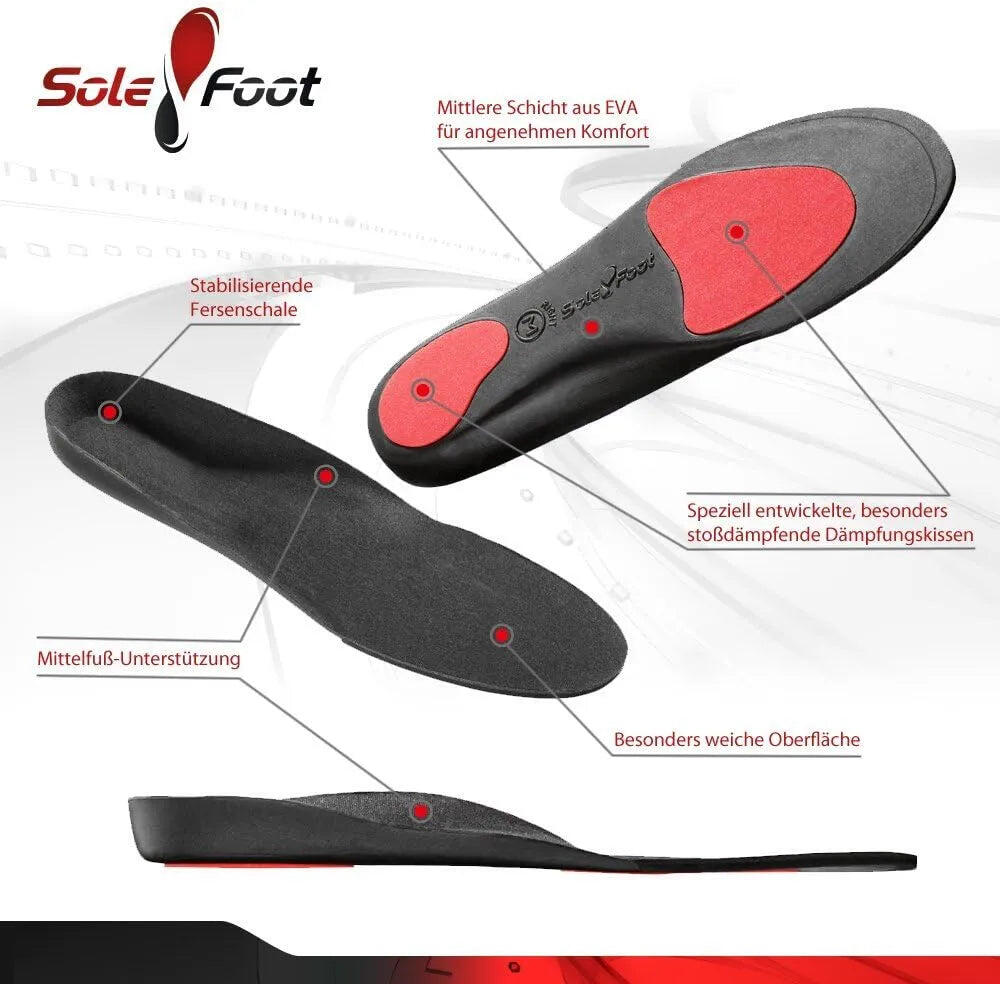 Solefoot Unisex Sport Sole Black Deluxe Edition Schuheinlagen Schwarz 6/6