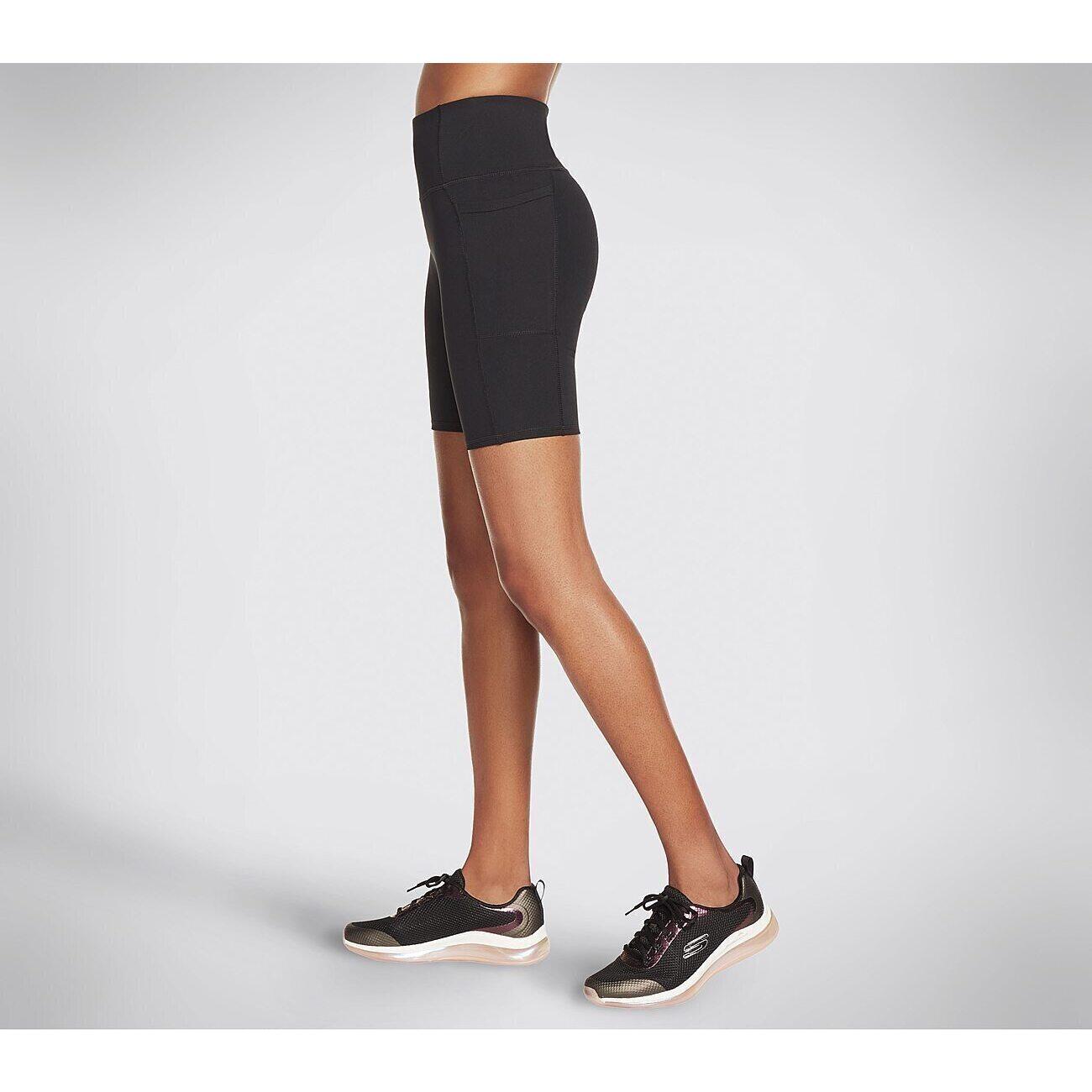 Collant Skechers GO WALK 8 inch Walk Short, Nero, Donne 4/4