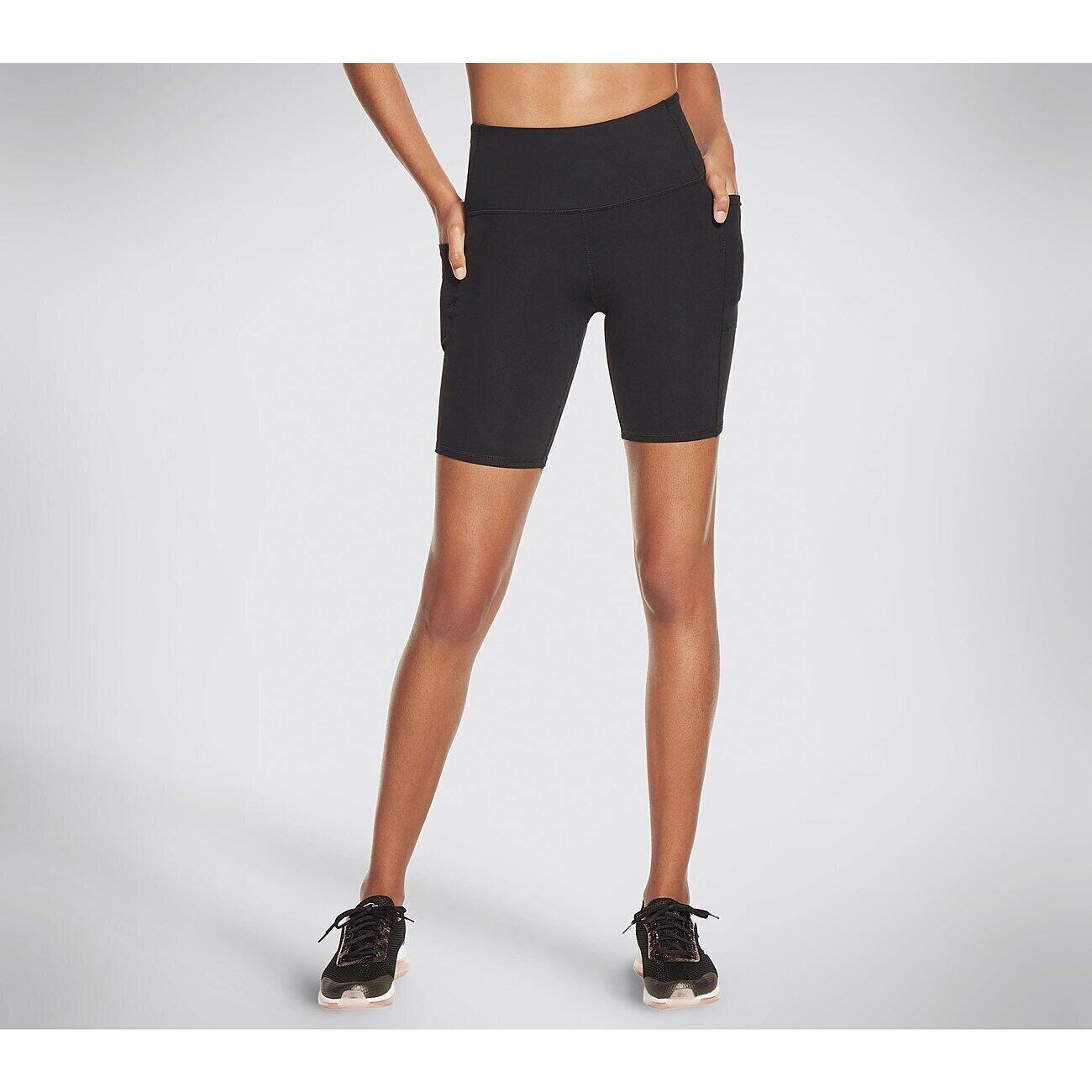 Collant Skechers GO WALK 8 inch Walk Short, Nero, Donne 3/4