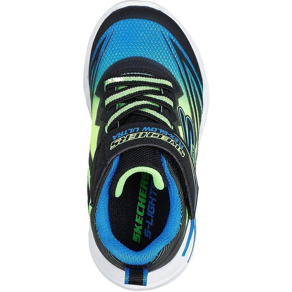 Baskets Skechers S Lights-flex-glow, Bleu, Enfants 2/5
