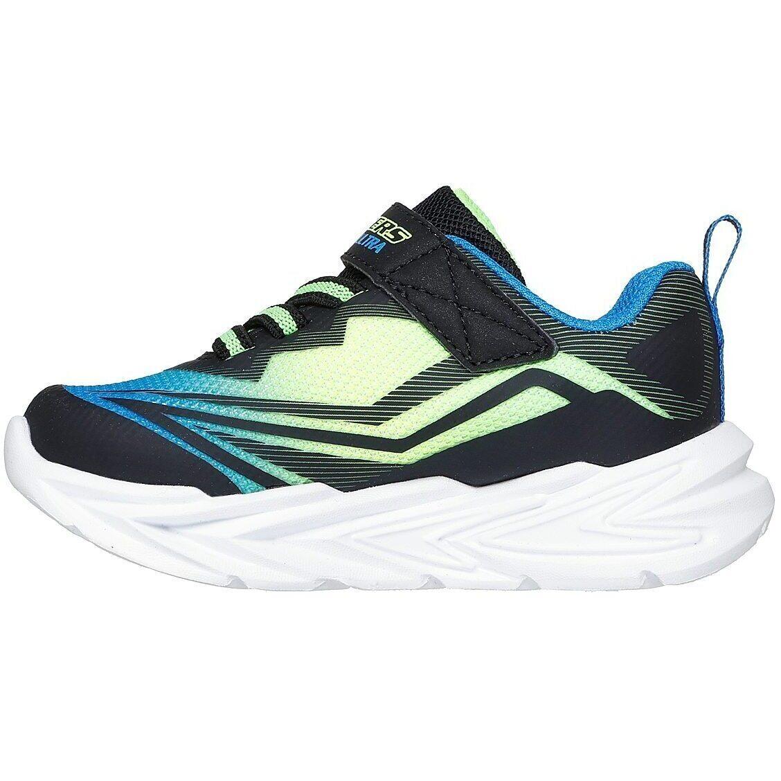 Baskets Skechers S Lights-flex-glow, Bleu, Enfants 5/5