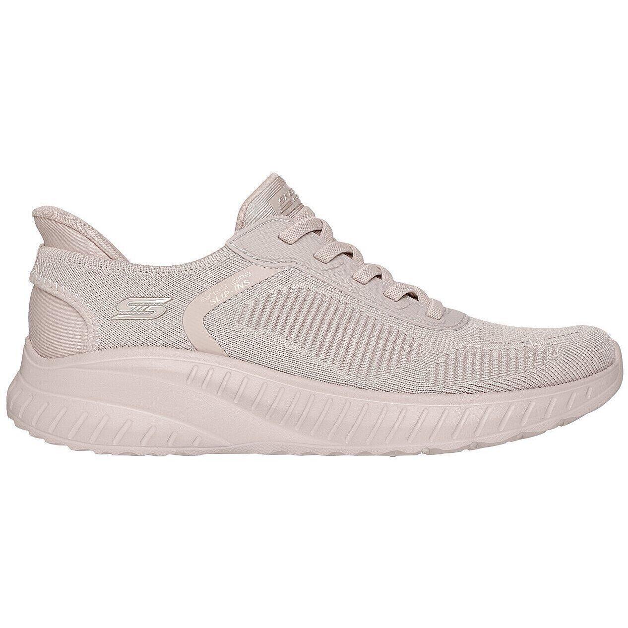 Sneakers Skechers Bobs Squad Chaos - C, Beige, Women 3/10