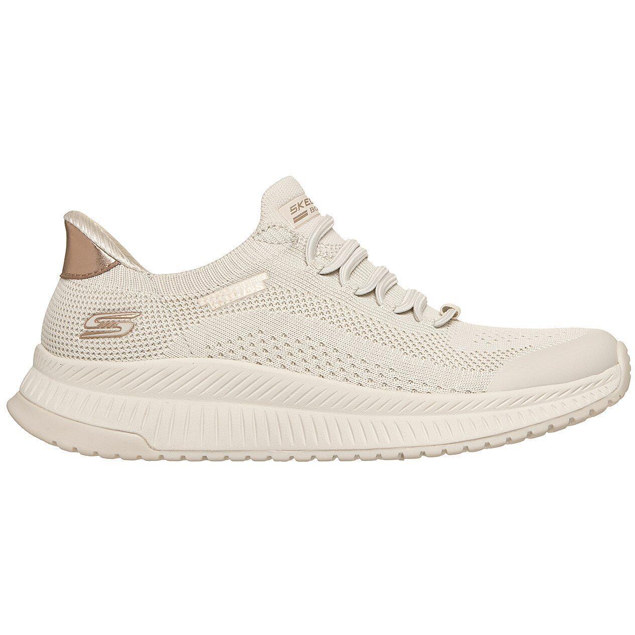 Baskets Skechers Bobs Squad 4 - Dire Step, Beige, Femmes 3/5