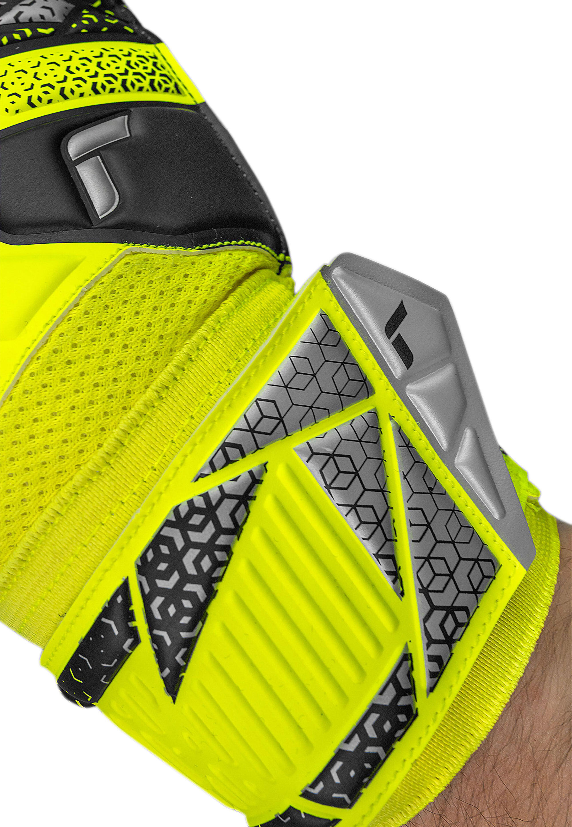 Guantes de portero Reusch Attrakt Solid - Velcro, espuma resistente. 2/7