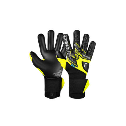 Rękawice bramkarskie Reusch Attrakt Gold X NC Gravity safety yellow/silver/black