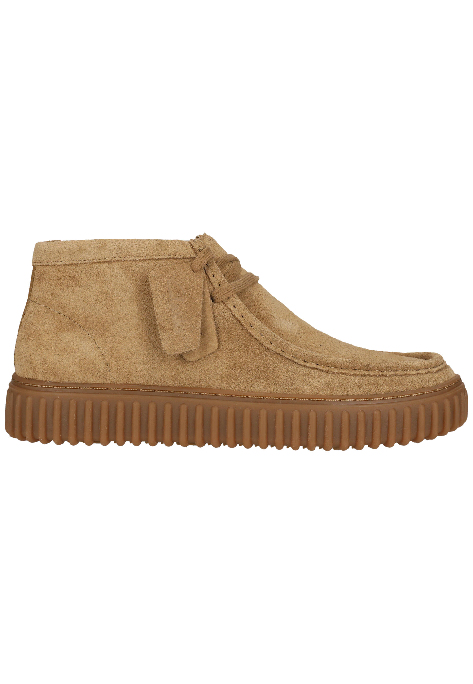 Zapatillas Beige Clarks Torhill Hi Dark Sand Suede de Diseño Sencillo 3/5