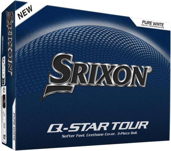 Srixon Q-STAR Tour 2026, nouvelle balle de golf, 12 unités, blanche