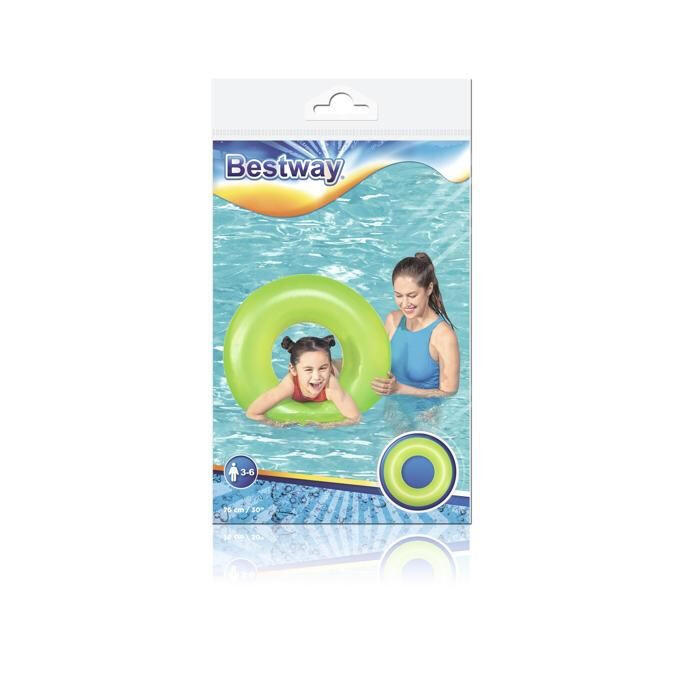 BESTWAY COLAC INOT GONFLABIL FROSTED NEON 76 CM, Verde