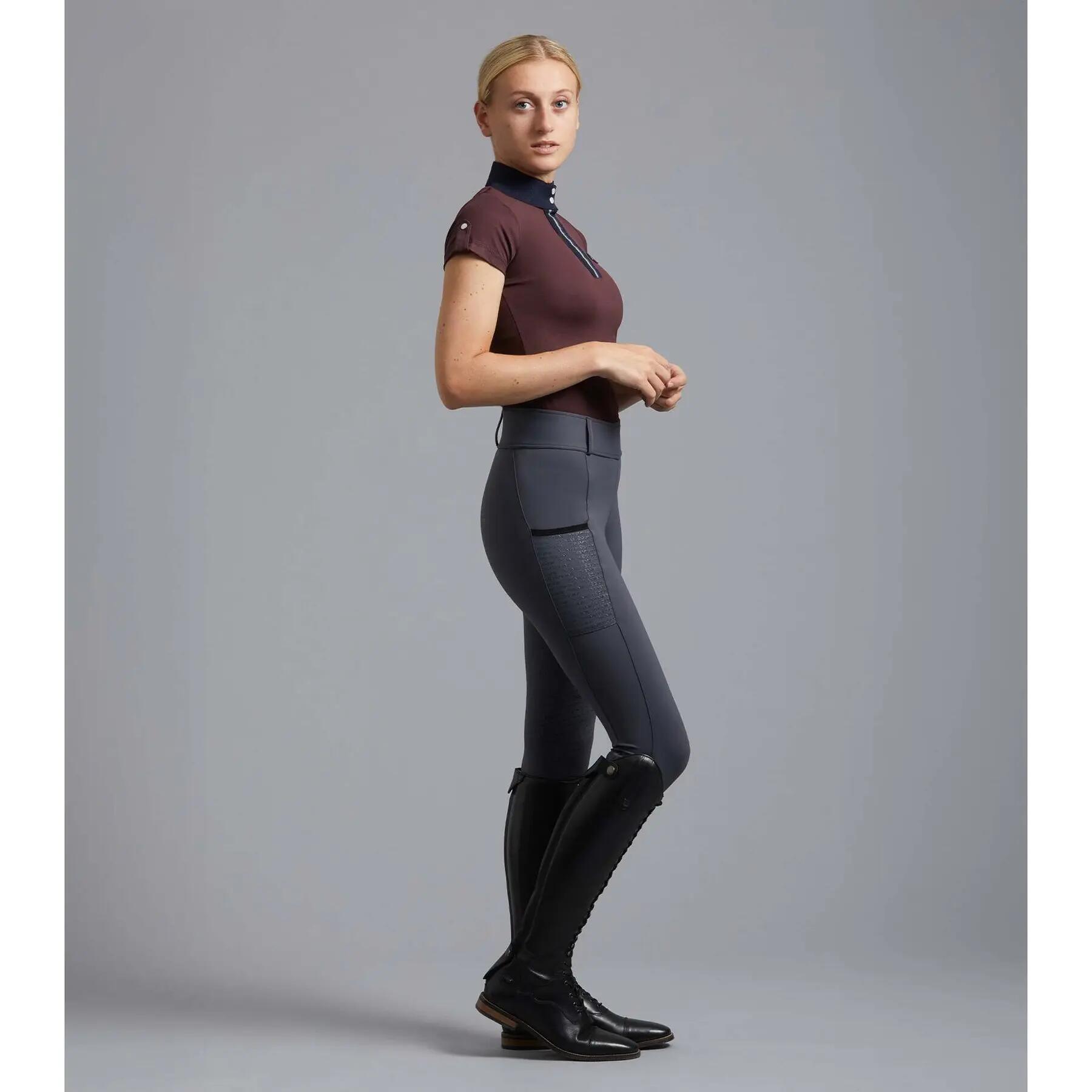 Damskie legginsy jeździeckie z pełną przyczepnością Premier Equine Concerto 2/7