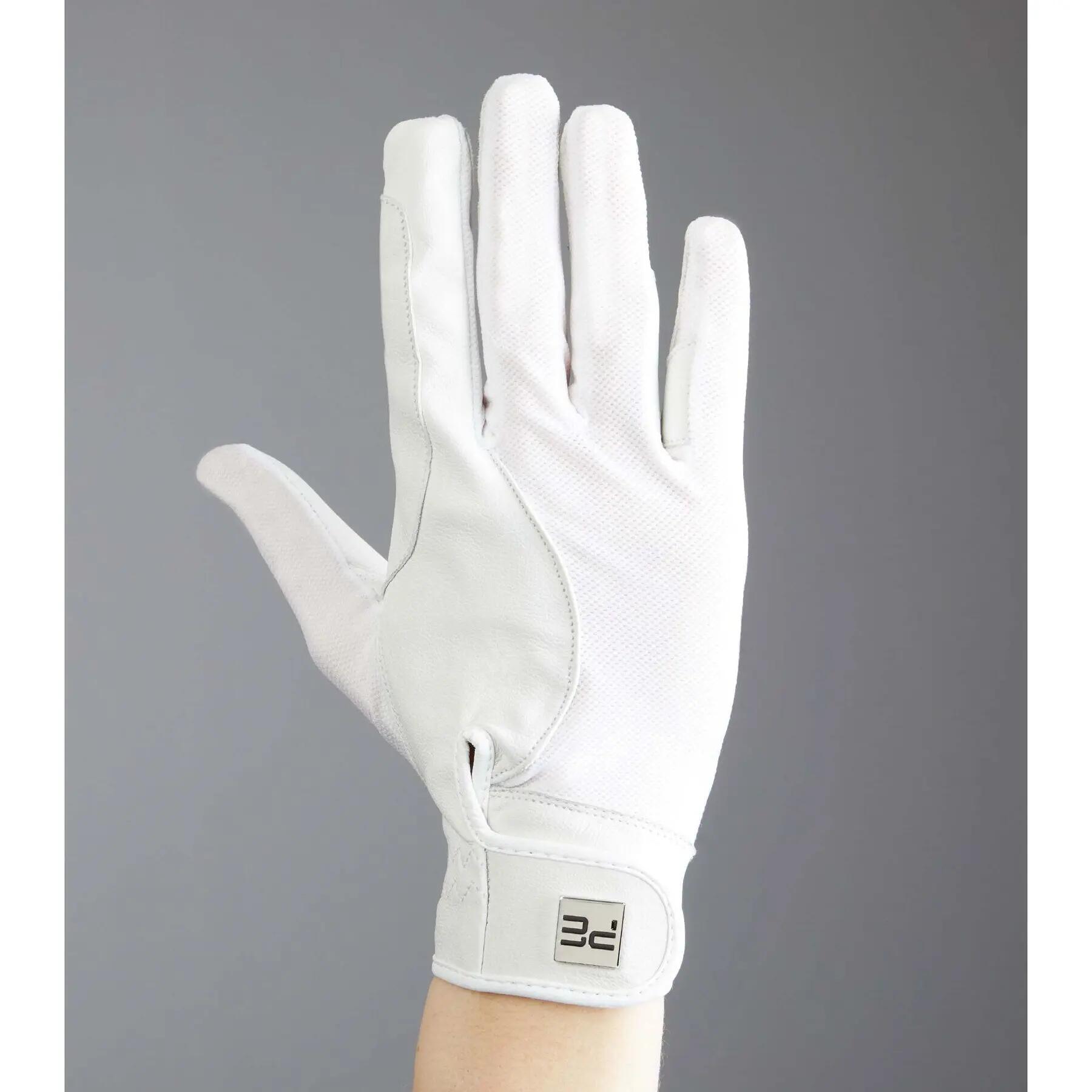 Reitturnierhandschuhe aus Leder und Mesh Premier Equine Bordoni 2/4