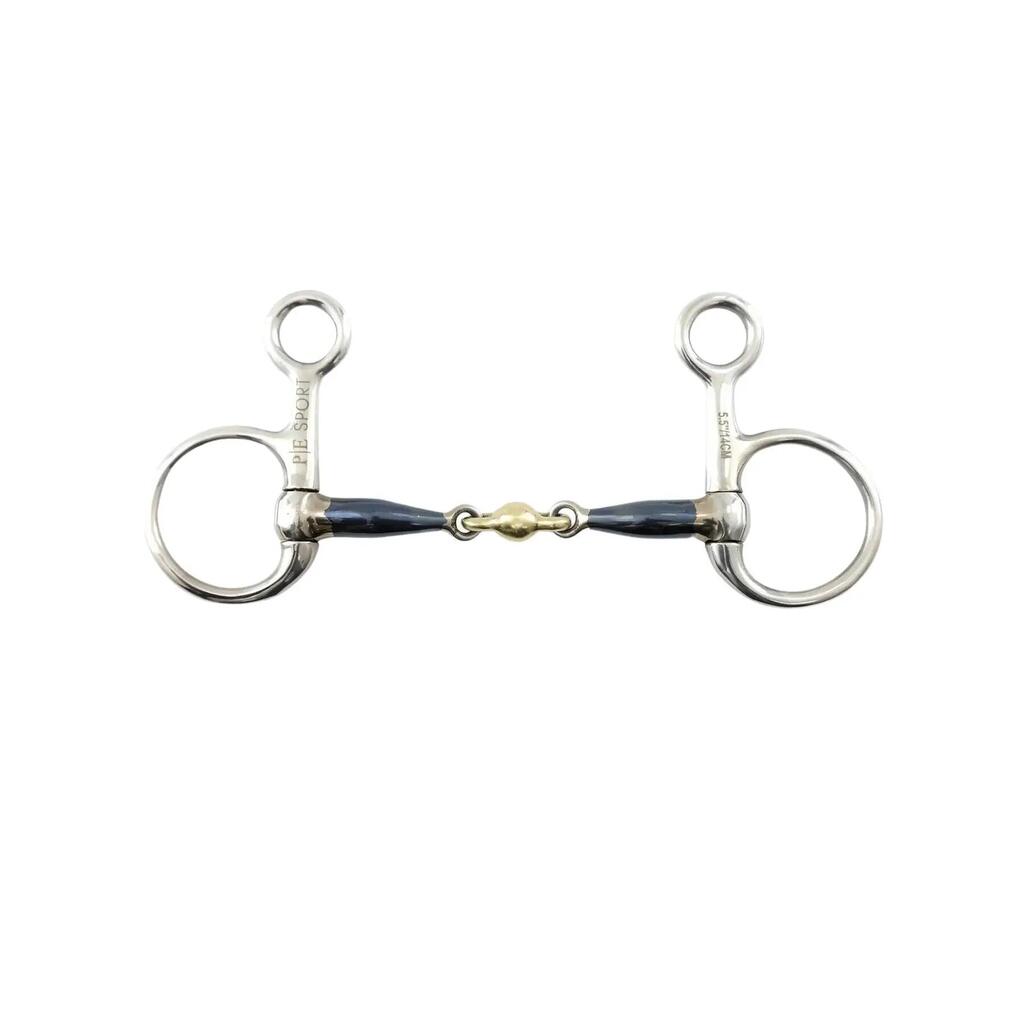 Baucher double snaffle bit for horses Premier Equine Sweet Iron